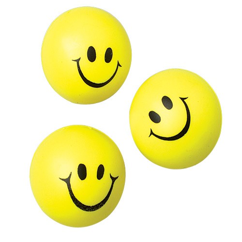 Smile Face Stress Balls<br>1 dozen